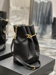 Saint Laurent Le Maillon Bucket Bag Black For Women 10.6in/27cm YSL 686310AAAJK1000