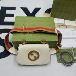 Gucci Blondie Mini Bag White For Women, Women’s Bags 8.7in/22cm GG‎ ‎698643 UXXAG 9161