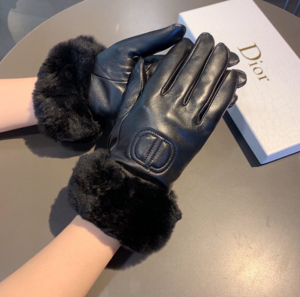 Dior Gloves In Black