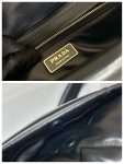 Prada System Nappa Patchwork Shoulder Bag Black For Women, Women’s Bags 7.5in/19cm