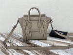 Celine Nano Luggage Bag In Drummed Light Brown For Women 8in/20cm 189243DRU.03UN