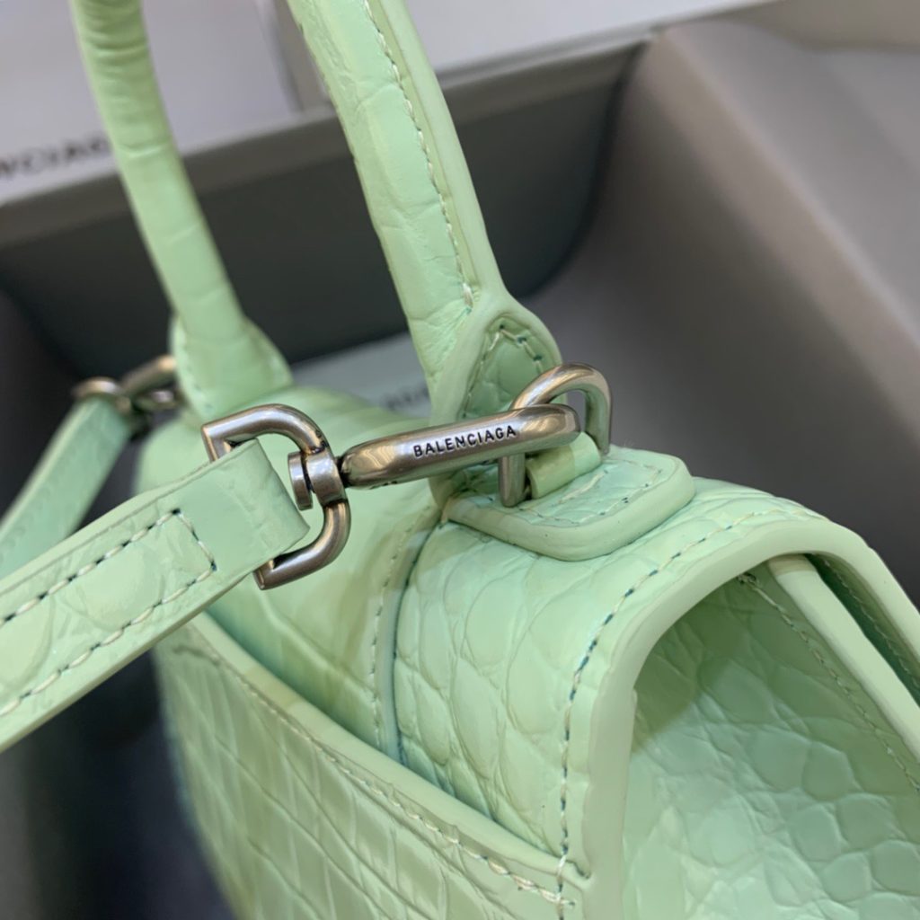 Balenciaga Hourglass XS Handbag In Light Green, For Women, Women’s Bags 7.4in/19cm