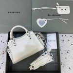 Balenciaga Neo Cagole XS Handbag In White , For Women, Women’s Bags 10.2in/26cm 700940210B09104