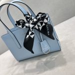 Prada Re-Edition 1995 Brushed Mini Handbag Blue For Women, Women’s Bags 8.6in/22cm