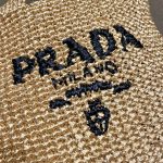 Prada Raffia Tote Bag Beige For Women, Women’s Bags 18.5in/47cm