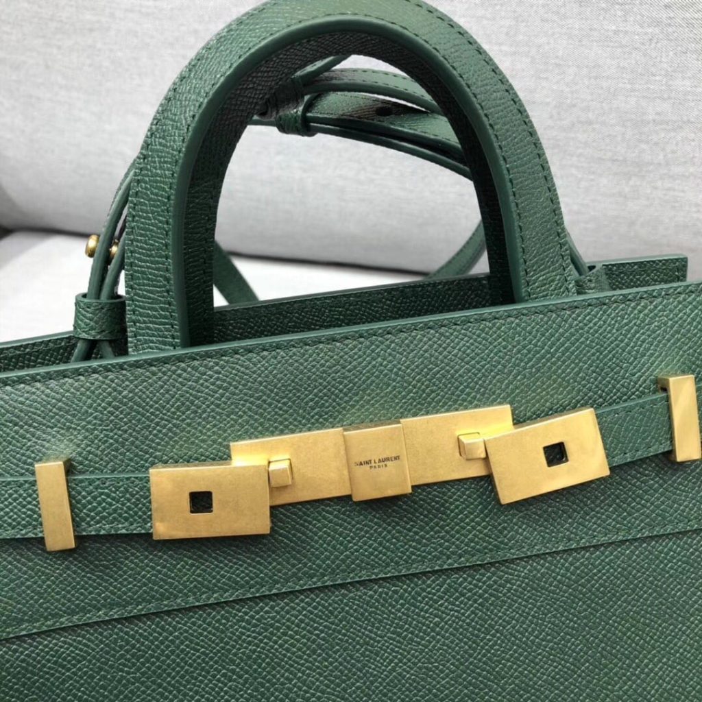 Saint Laurent Manhattan Nano Shopping Bag In Box Green For Women 8.2in/21cm YSL