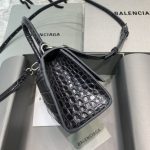 Balenciaga Hourglass XS Handbag In Dark Grey, For Women, Women’s Bags 7.4in/19cm 5935461LR6Y1309