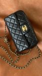 Chanel Mini Flap Bag Black For Women, Women’s Bags 7.9in/20cm