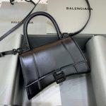 Balenciaga Hourglass Small Handbag In Black, For Women, Women’s Bags 9in/23cm