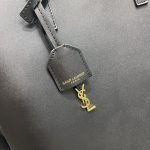 Saint Laurent Shopping Bag Black Toy In Supple For Women 11in/28cm YSL 600307CSV0J1000