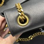 Saint Laurent Kate Medium Reversible Chain Bag Black In Suede With Gold Hardware For Women 11.2in/29cm YSL