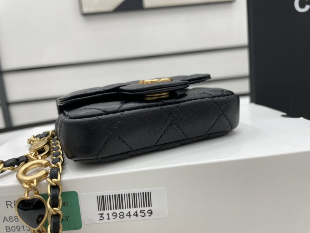 Chanel Mini Flap Bag Black For Women, Women’s Bags 3.5in/9cm