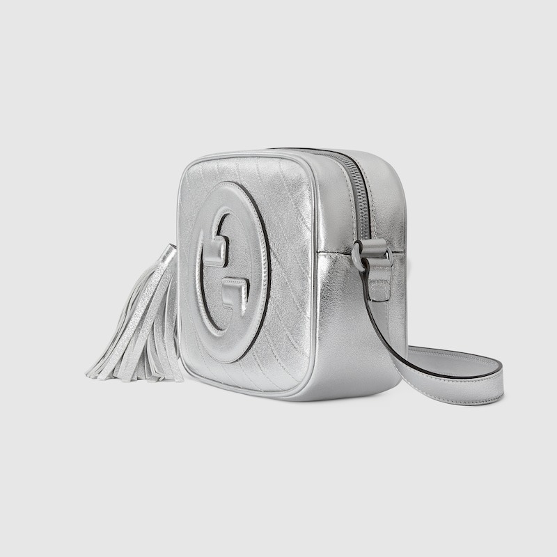 Gucci Blondie Small Shoulder Bag Silver For Women ‎‎‎742360 AACBO 8106 – 21 Cm/ 8.3 Inches