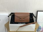 Celine Wallet On Chain Triomphe Tan For Women 7in/19cm 10J733DPV.04LU