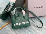 Balenciaga Ville Mini Handbag In Dark Green, For Women, Women’s Bags 7in/18cm