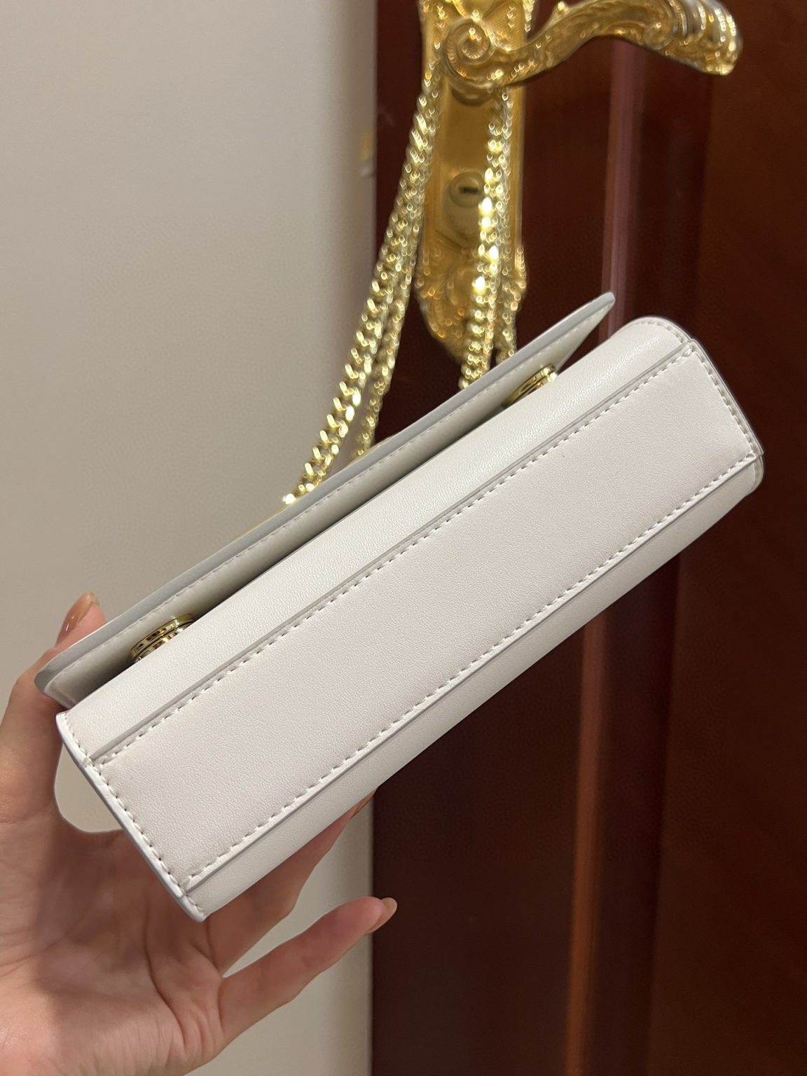 Dolce & Gabbana Polished 3.5 Phone Bag White For Women 7.3in/19cm DG