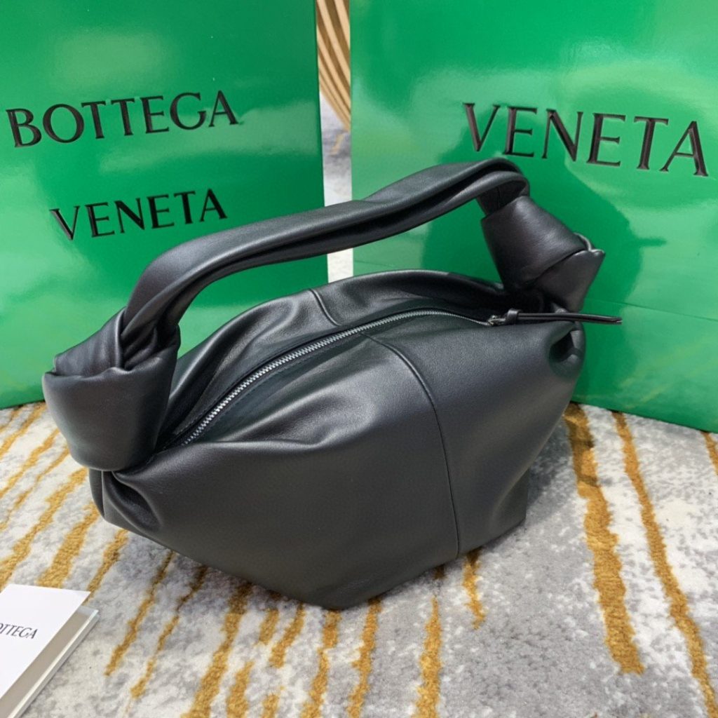 Bottega Veneta Double Knot Bag For Women 11.8in/30cm In Black 629635VCP418425