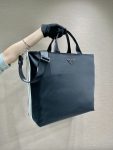 Prada x Adidas Re-Nylon Shopping Bag Black For Women, Women’s Bags 15.7in/40cm