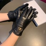 Celine Triomphe Gloves In Black