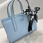 Prada Re-Edition 1995 Brushed Mini Handbag Blue For Women, Women’s Bags 8.6in/22cm