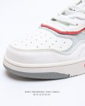 Dior Low Top Sport Shoes White Dior Oblique and Red Border For Men, Men’s Shoes