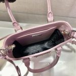 Prada Small Brushed Tote Pink For Women, Women’s Bags 6.9in/18cm 1BA331_ZO6_F0E18_V_OOO