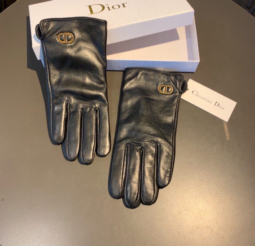 Dior Gloves In Black