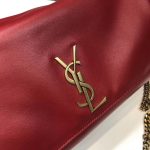 Saint Laurent Kate Medium Chain Bag In Grain De Poudre Red For Women 9.4in/24cm YSL 364021BOW0J6008