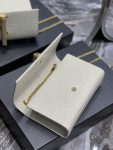 Saint Laurent Kata Medium Chain Bag White Vintage With Tassel For Women 9.4in/24cm YSL 354119DND0J9207