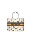 Christian Dior Medium Dior Book Tote White Multicolor, For Women, Women’s Handbags 14in/36cm CD