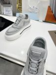 Prada Re-Nylon And Brushed Sneakers Grey For Women 1.96in/50mm PRD