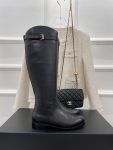 Chanel Women’s Hight Boots Black For Women 1in/2.5cm