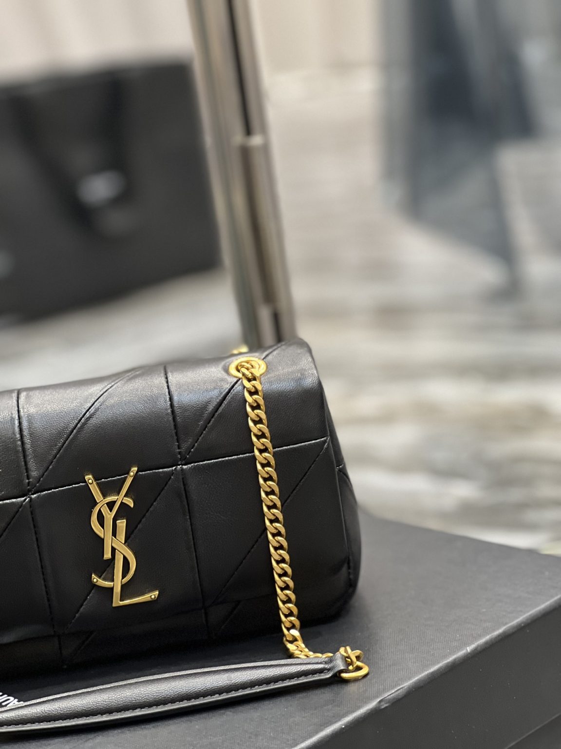 Saint Laurent Jamie Small Chain  Bag Black For Women, Women’s Bags 7.8in/20cm YSL