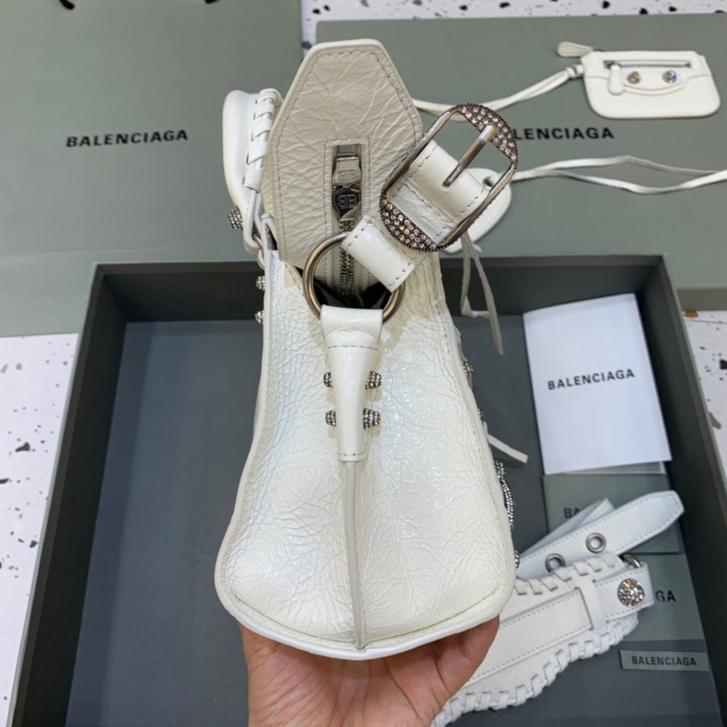 Balenciaga Neo Cagole XS Handbag In White, For Women, Women’s Bags 15.3in/39cm 700451210B09104