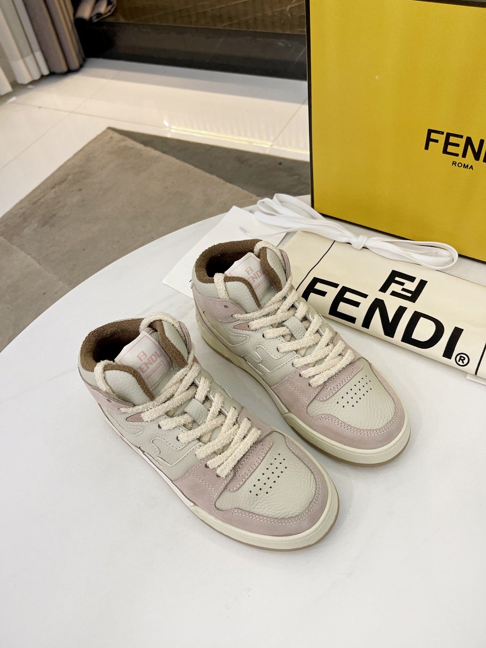 Fendi Low Tops In Pink For Women