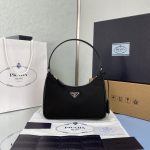 Prada Re-Edition 2005 Re-Nylon Mini Bag Black For Women, Women’s Bags 8.6in/22cm