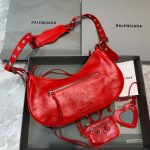 Balenciaga Le Cagole XS Shoulder Bag In Red, For Women, Women’s Bags 13in/33cm