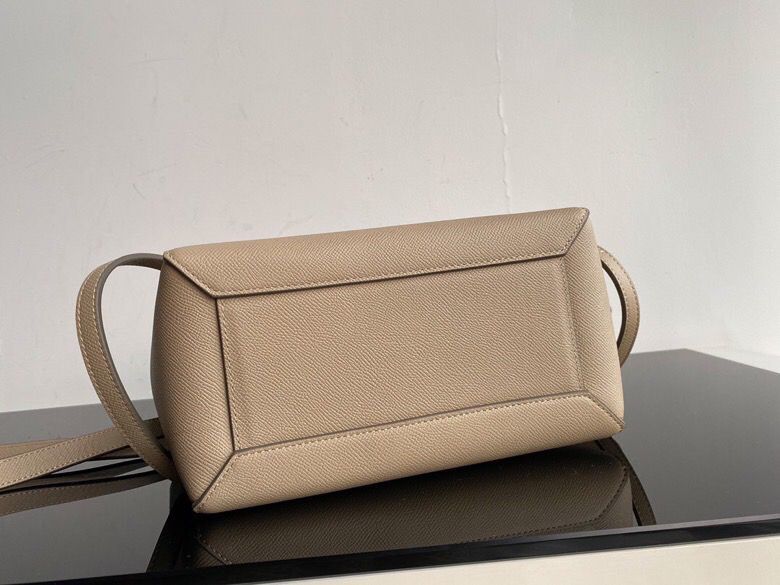 Celine Nano Mini Belt Bag In Grained Material Light Taupe For Women 11in/28cm