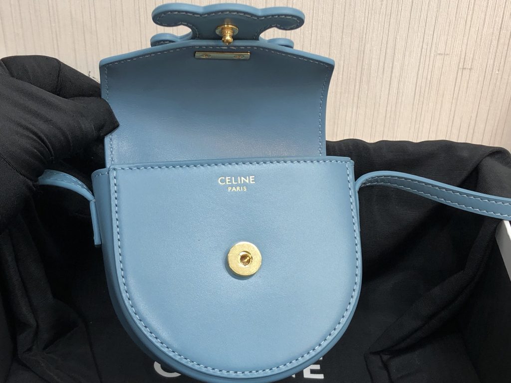 Celine Mini Besace Cuir Triomphe Demin For Women 4in/11cm 10J303DPQ.07DD