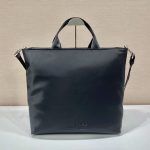 Prada x Adidas Re-Nylon Shopping Bag Black For Women, Women’s Bags 15.7in/40cm