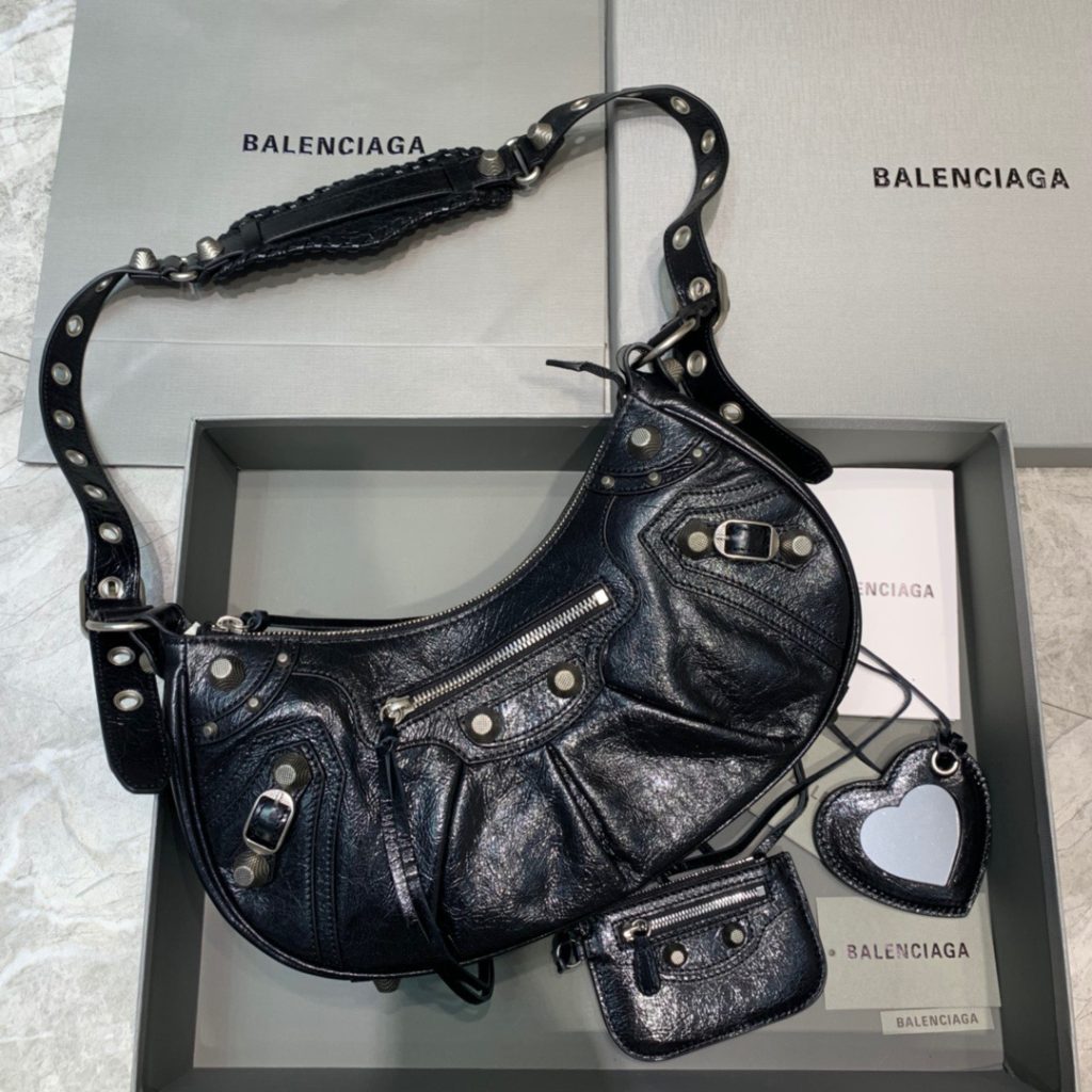 Balenciaga Le Cagole XS Shoulder Bag In Black, For Women, Women’s Bags 13in/33cm