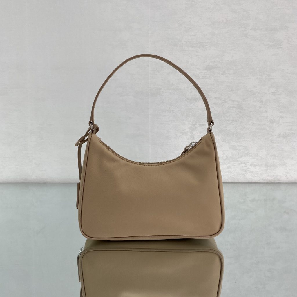 Prada Re-Edition 2005 Re-Nylon Mini Bag Beige For Women, Women’s Bags 8.6in/22cm