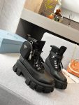 Prada Monolith And Nylon Fabric Boots Black For Women PRD 1T255M_3LJS_F0002_F_B055