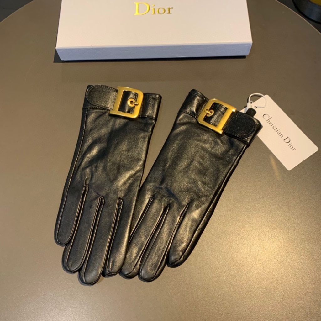 Dior Gloves In Black