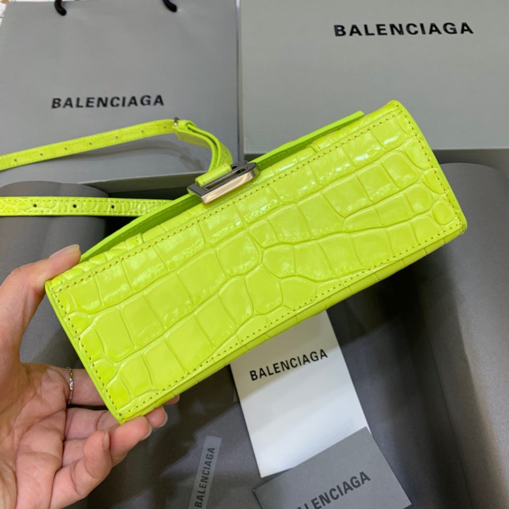 Balenciaga Hourglass XS Handbag In Light Green, For Women, Women’s Bags 7.4in/19cm