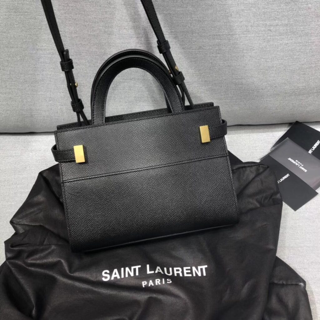 Saint Laurent Manhattan Nano Shopping Bag In Box Black For Women 8.2in/21cm YSL 5937410SX0W1000