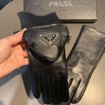 Prada Nappa Gloves In Black