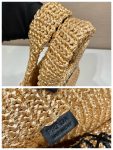 Prada Raffia Tote Bag Beige For Women, Women’s Bags 18.5in/47cm