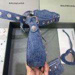 Balenciaga Le Cagole XS Shoulder Bag In Blue Washed, For Women, Women’s Bags 10.2in/26cm