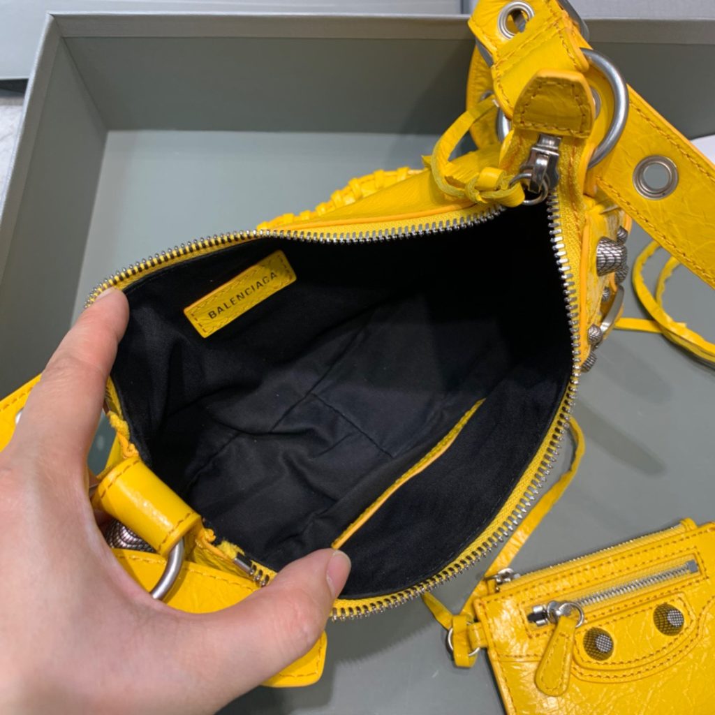 Balenciaga Le Cagole XS Shoulder Bag In Yellow, For Women, Women’s Bags 10.2in/26cm